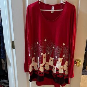 Mac & Belle Red Long Sleeve Top